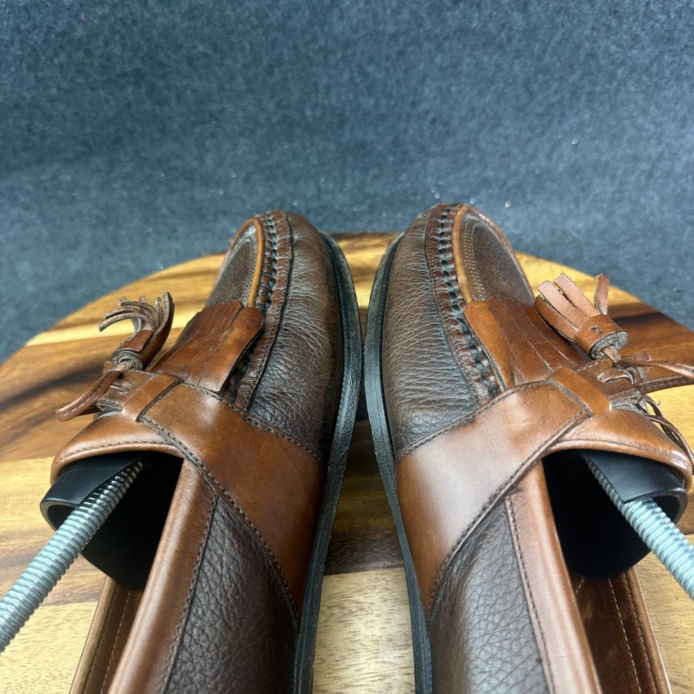Florsheim Leather Tassel Loafer Two Tone Brown Men's Size 9D 30203 - Picture 10 of 13